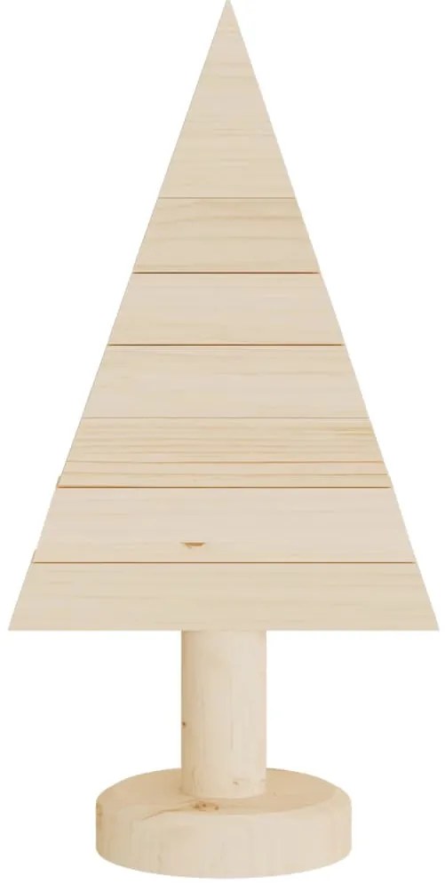Árvores de Natal decorativas 2pcs 30 cm madeira de pinho maciça
