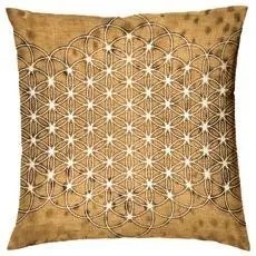 Capa almofada 100% algodão 45x45 cm - Mandala de Lasa Home: Amarelo