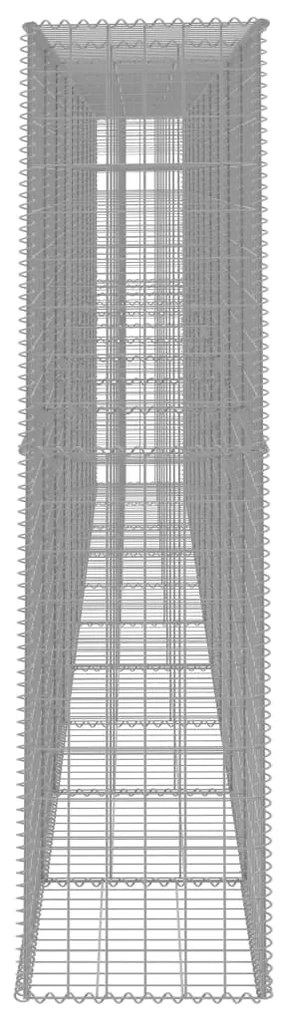 Muro gabião com tampa 600x50x200 cm aço galvanizado