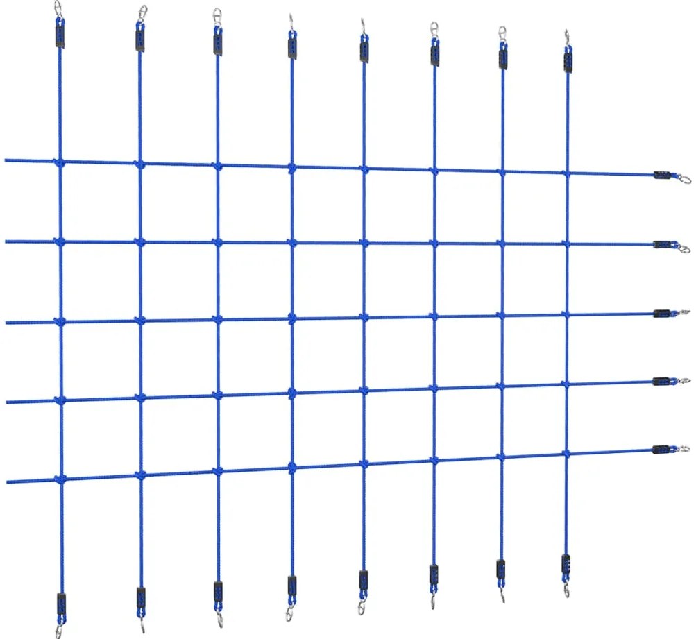 vidaXL Rede de escalada 200x150 cm azul