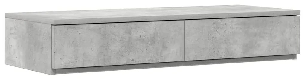 Cama com Arrumação Cinza Concreto 100x200 cm