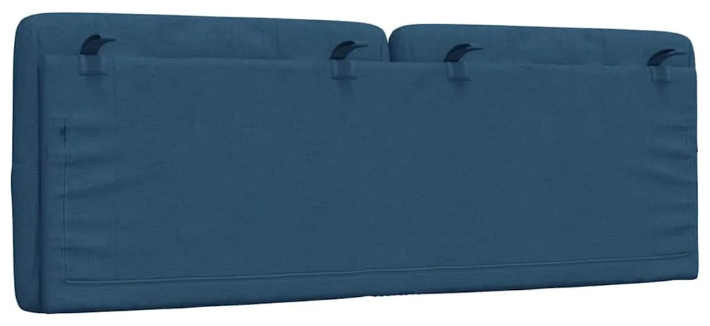Almofadão de cabeceira 120 cm tecido azul