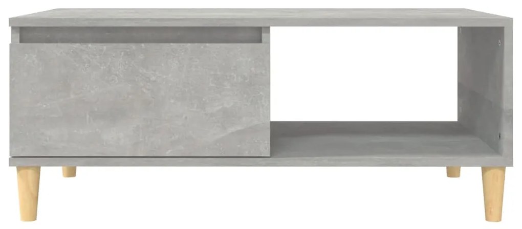 Mesa de centro 90x50x36,5 cm derivados madeira cinzento cimento