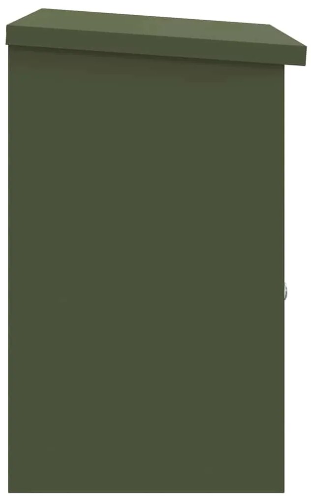Caixa para entrega de pacotes Verde-oliva 44 x 35 x 59 cm Aço