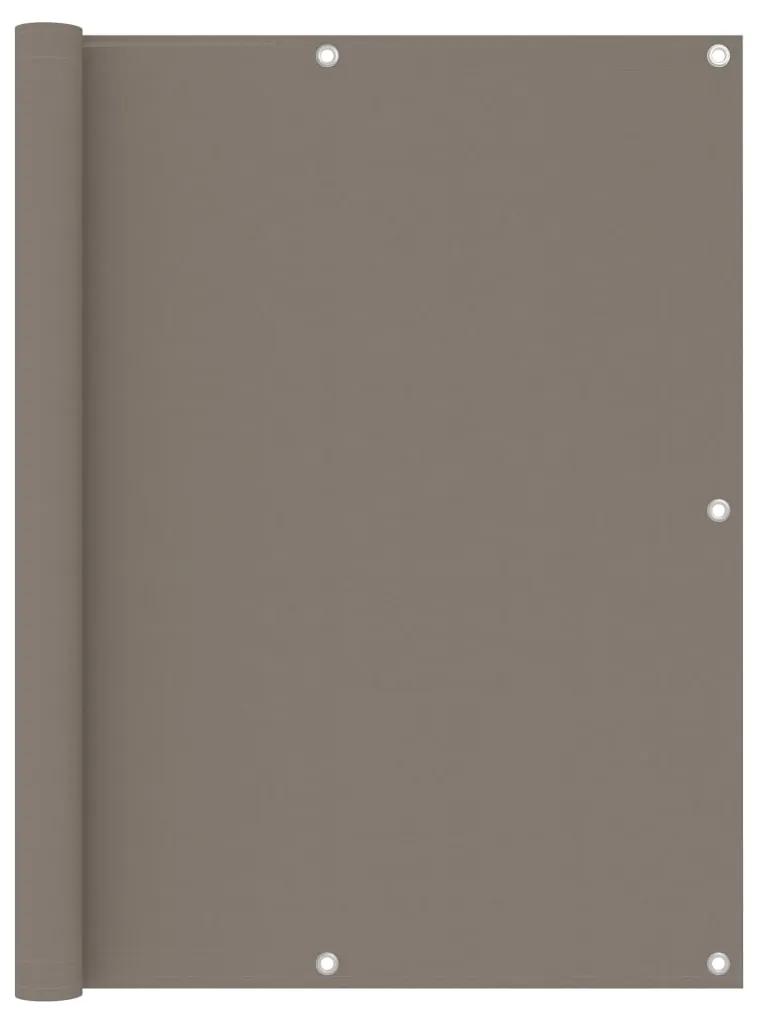 Tela de varanda 120x500 cm tecido Oxford cinzento-acastanhado