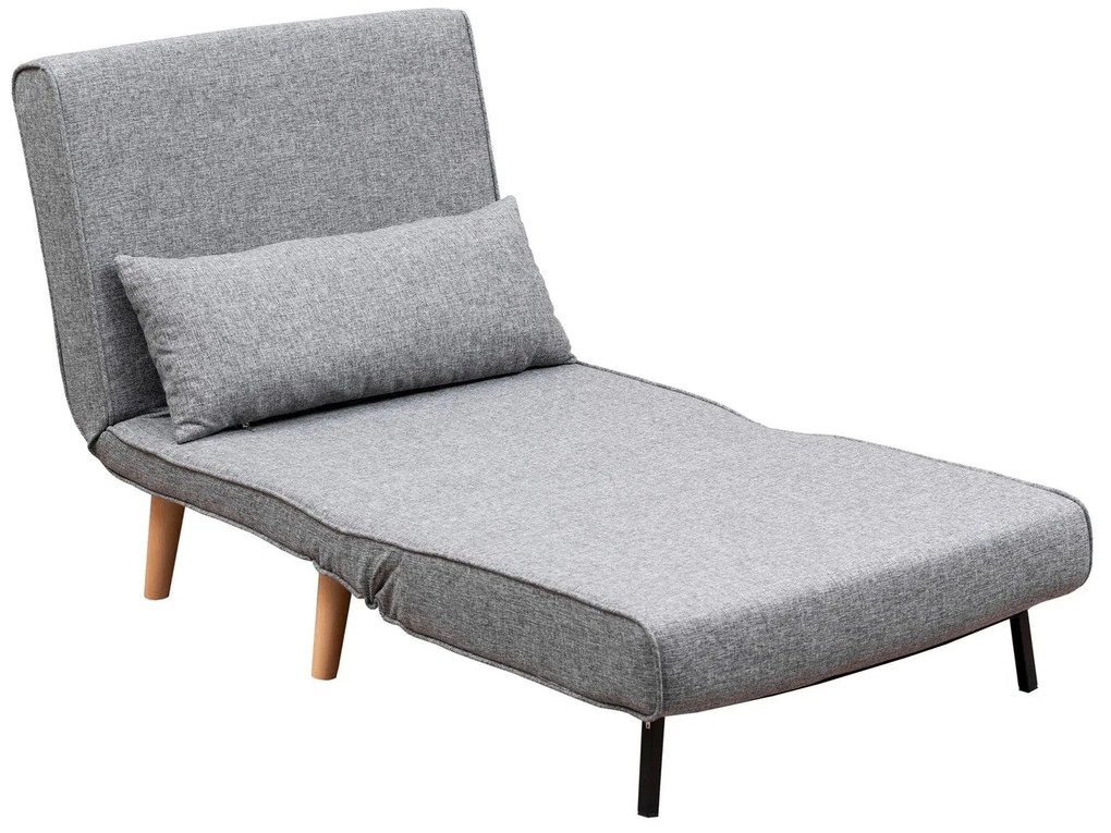 Sofá-Cama Folde – Cinzento Claro – 180 x 80 cm