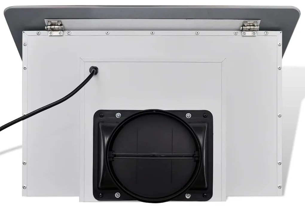 Exaustor 600 mm vidro temperado branco