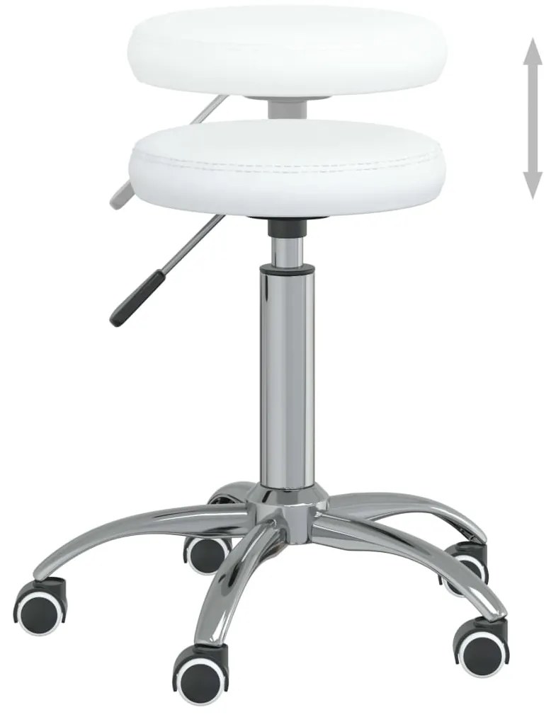 Banco de massagens couro artificial branco