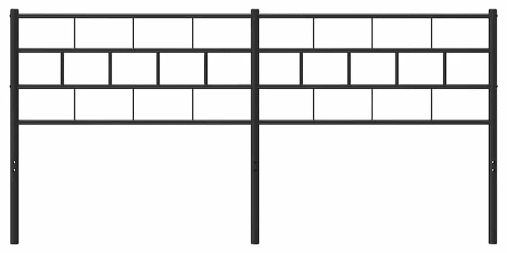Cabeceira de cama 193 cm metal preto