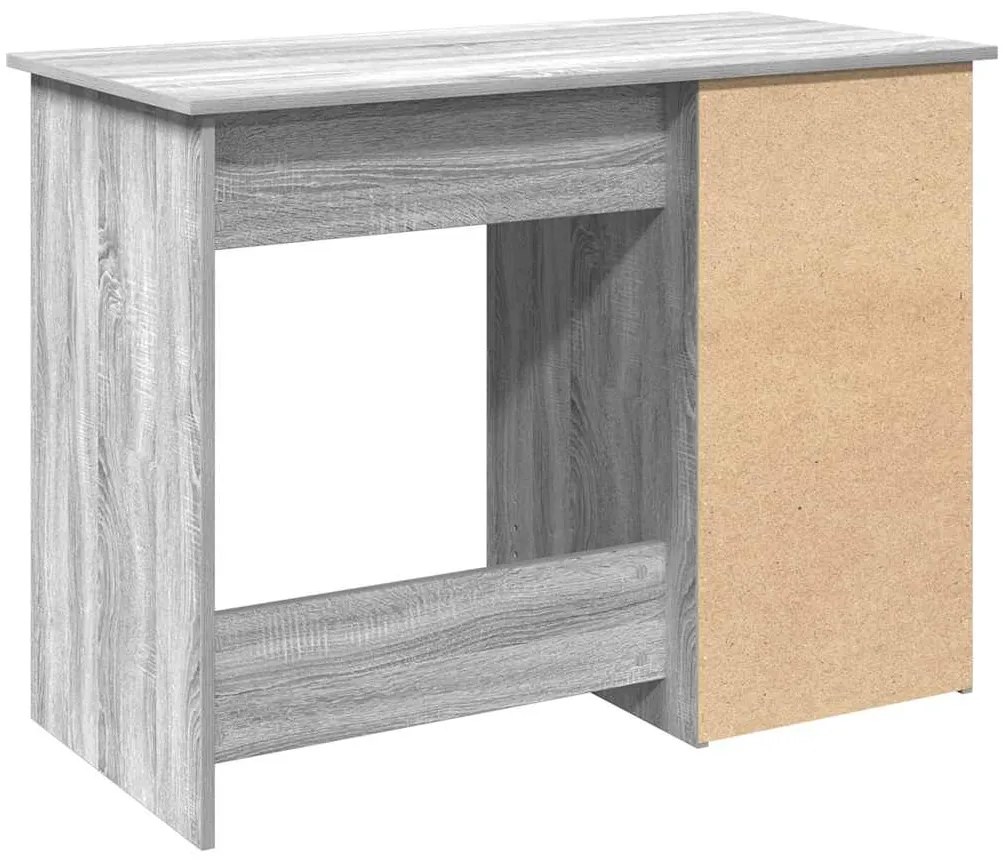 Secretária 102x50x75 cm derivados de madeira cinzento sonoma