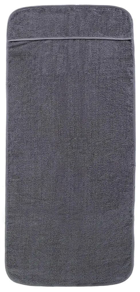Toalhas de praia 6 pcs 60x135 cm tecido 400 GSM antracite