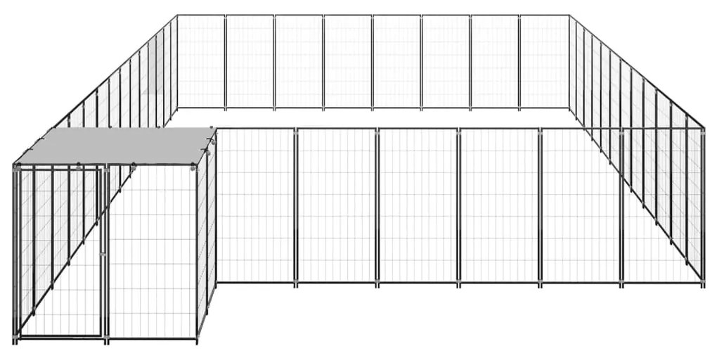Canil 30,25 m² aço preto