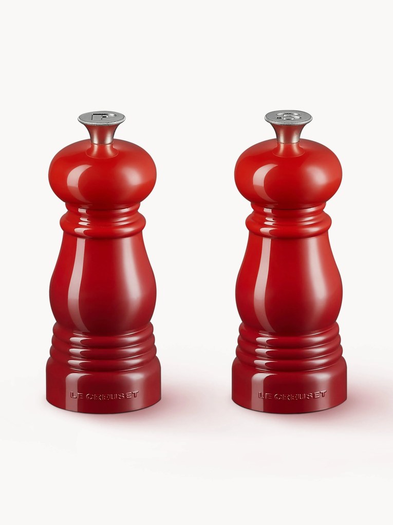 Moinhos de sal e pimenta com moedor em cerâmica Creuset, conjunto de 2