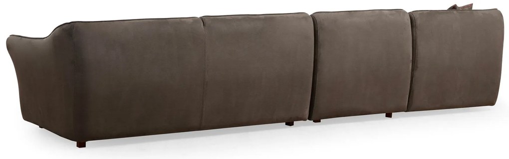 Sofá de Canto Mentis – Castanho – 376 cm x 108 cm x 79 cm
