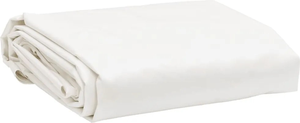 vidaXL Lona 5x7 m 650 g/m² branco