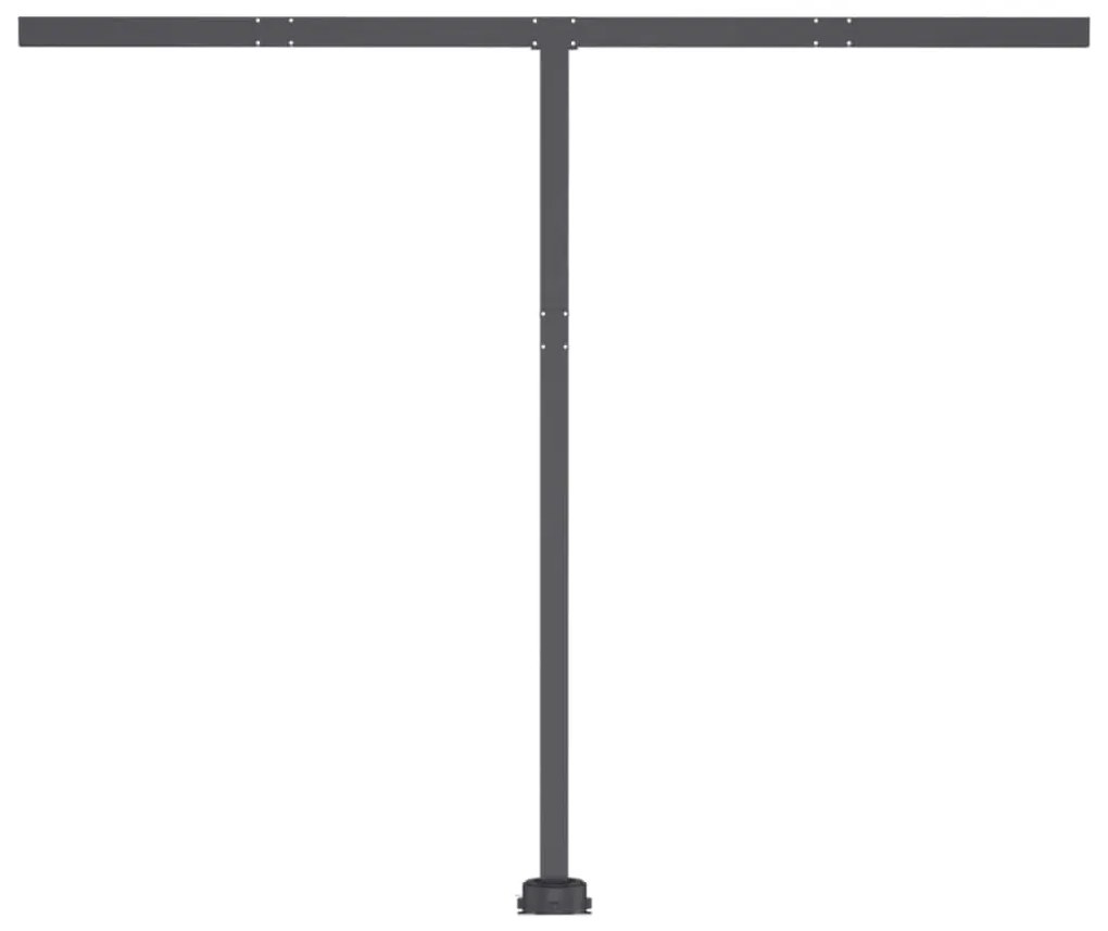 Toldo automático independente 350x250 cm laranja e castanho