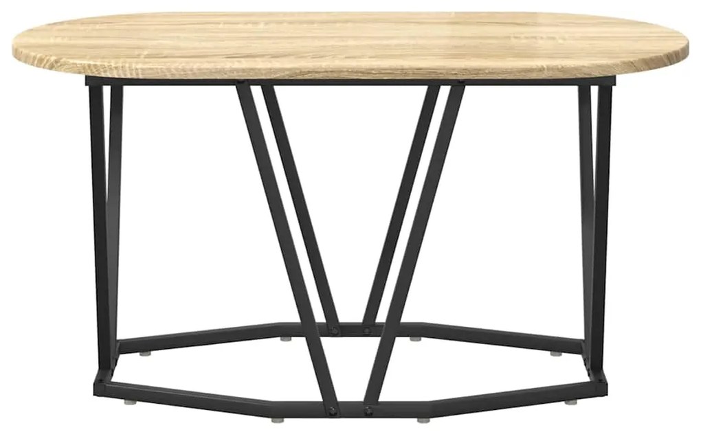 Mesa de Centro em Carvalho Sonoma 80x40x40,5 cm, Madeira Revestida e M