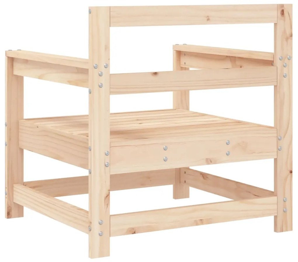 Cadeiras de jardim 2 pcs madeira de pinho maciça