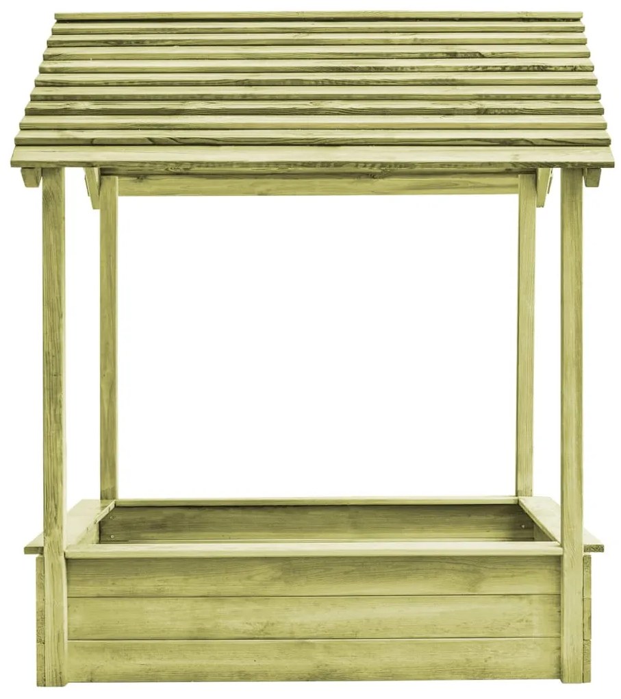 Casa de brincar exterior c/ caixa areia 128x120x145cm pinho