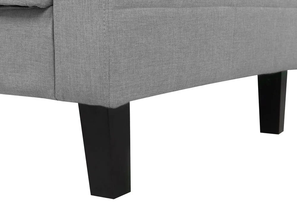 Sofá-cama 3 lugares em tecido cinzento claro VEHKOO Beliani