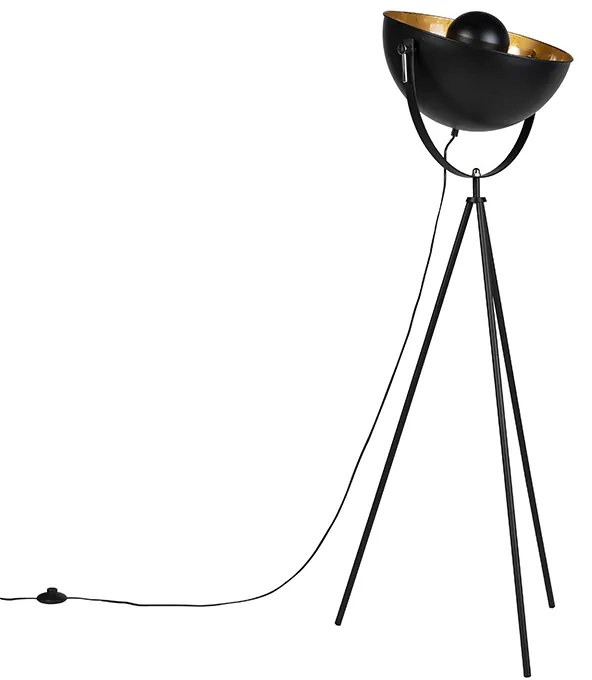 LED Candeeiro de pé inteligente tripé preto com Wi-Fi A60 - Magna 40 Eglip Design,Art Deco,Clássico / Antigo