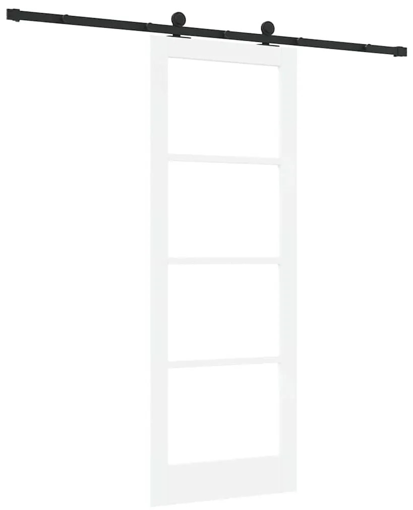 Porta Deslizante vidaXL com Conjunto de Ferragens "ORKDAL" Branca 78x2