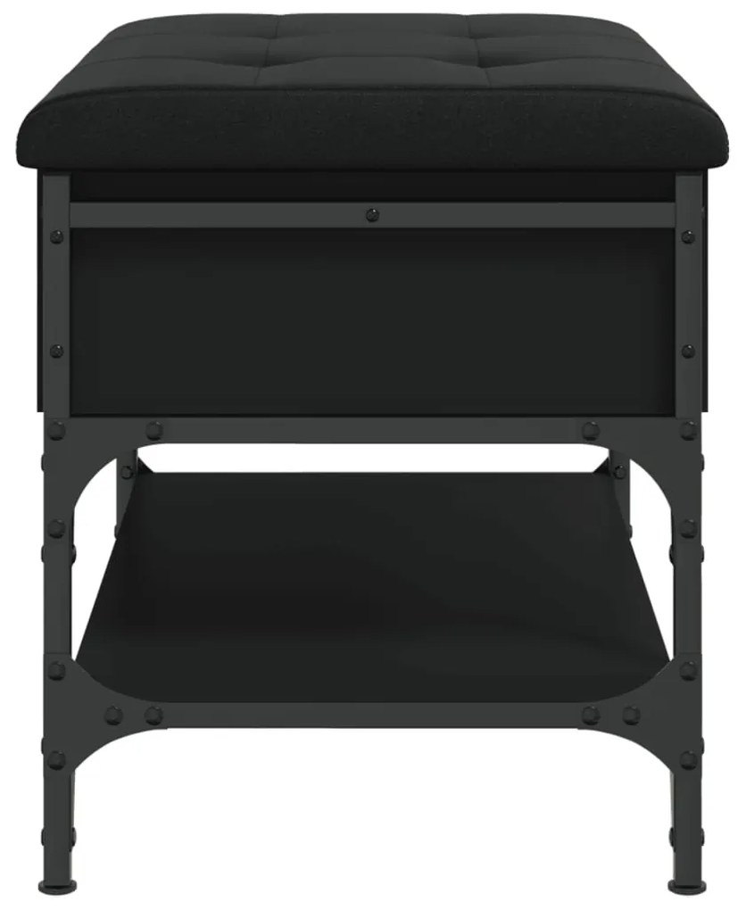Banco sapateira 62x42x45 cm derivados de madeira preto