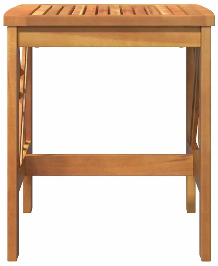 Mesa Lateral para Jardim vidaXL Castanha 45x45x50 cm Madeira de Acácia