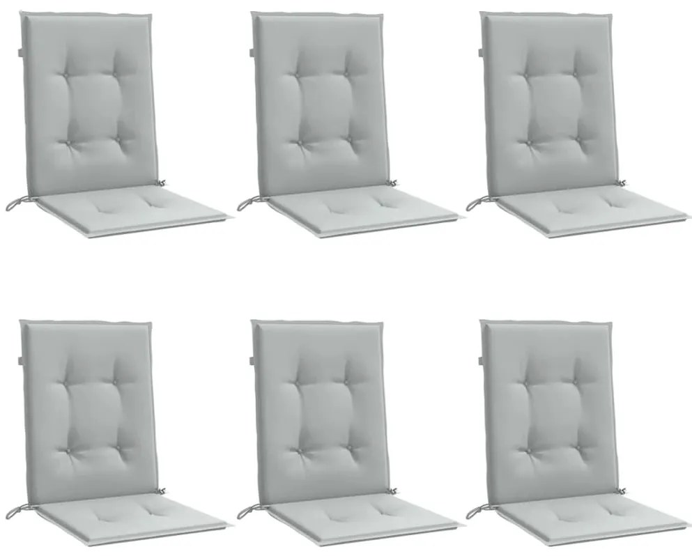 Almofadões lombares cadeiras 6pcs 100x50x4 cm mesclado tecido