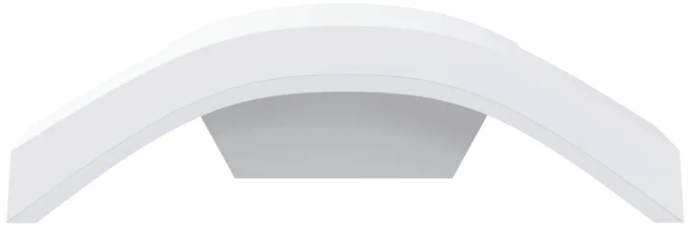 Candeeiros parede LED p/ exterior 2 pcs alumínio fundido branco