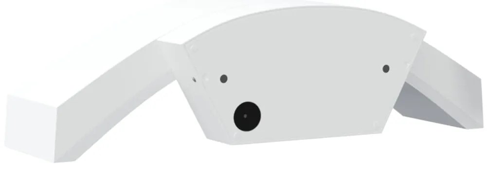 Candeeiros parede LED exterior c/ sensor 2 pcs alumínio branco