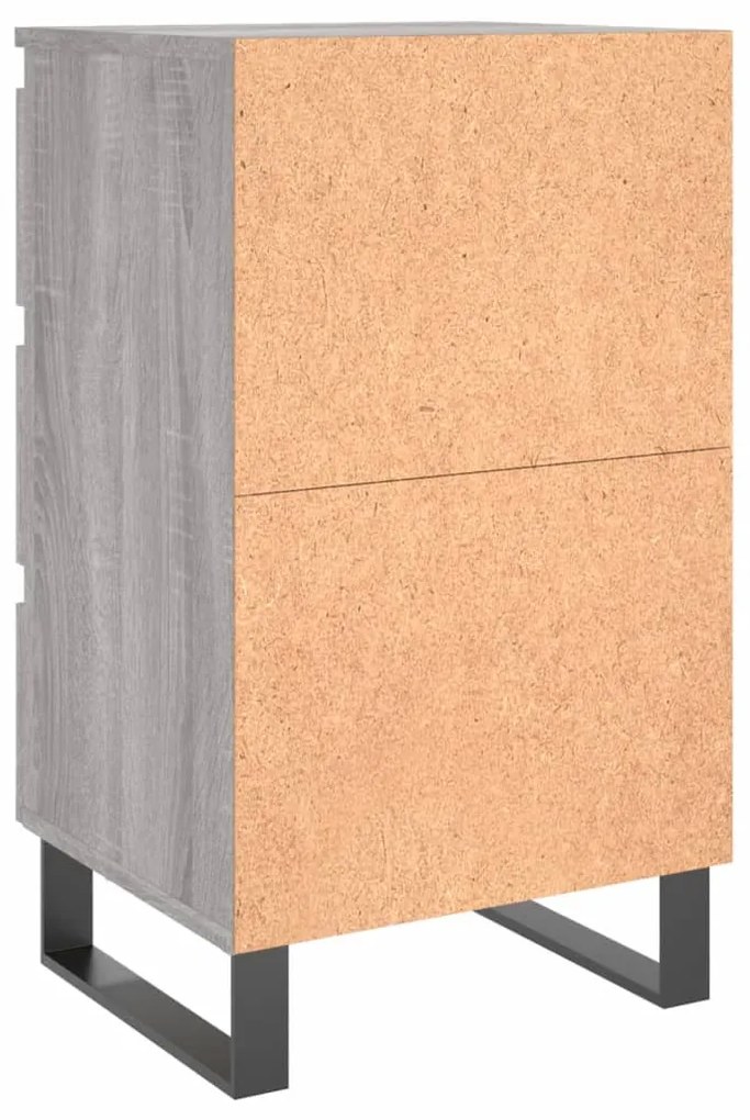 Mesas de cabeceira 2 pcs derivados de madeira cinzento sonoma