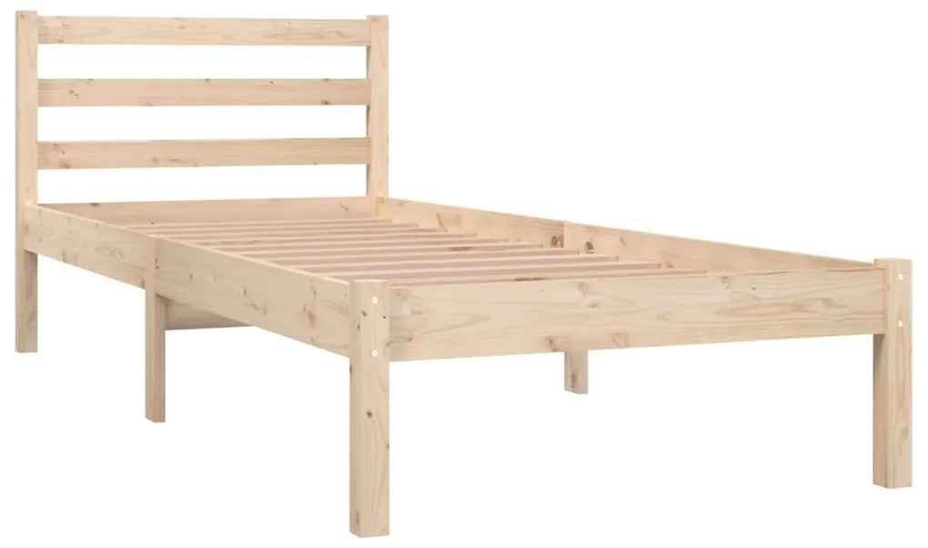 Estrutura de cama pequena solteiro 75x190 cm pinho maciço