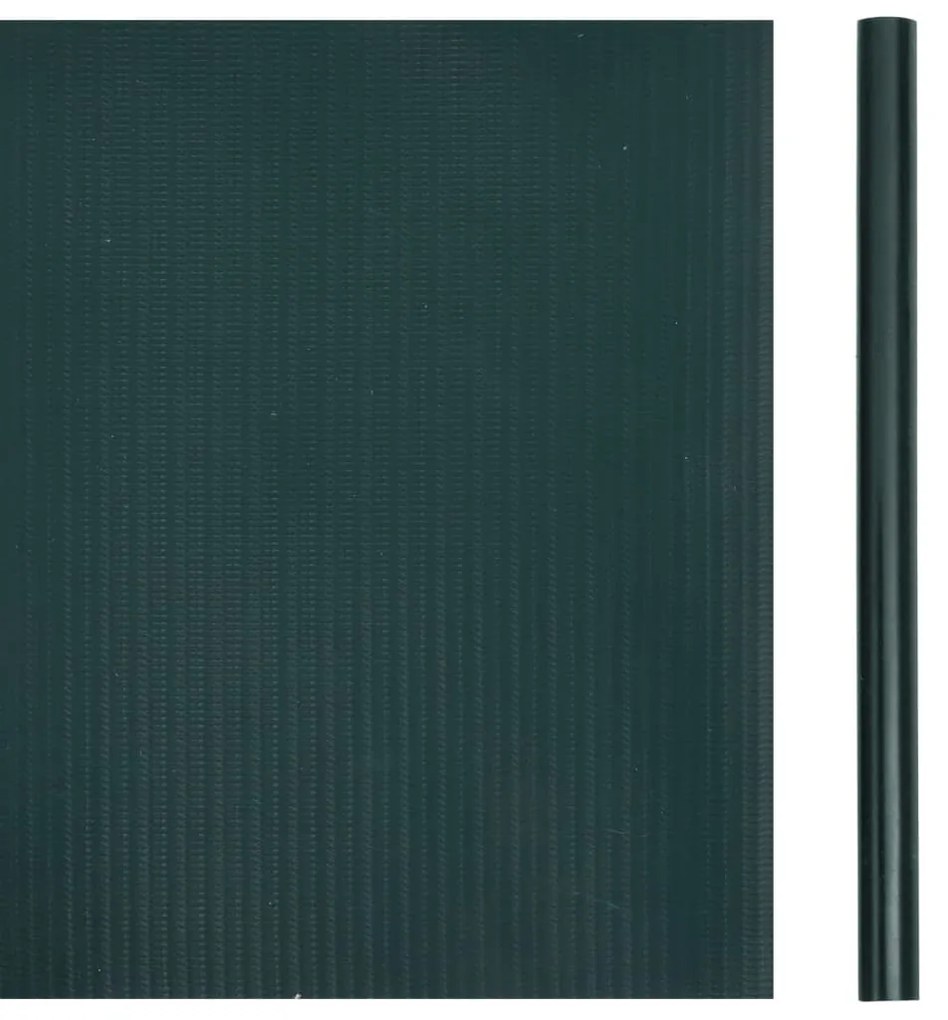 Painel de privacidade para jardim 35x0,19 m PVC verde fosco