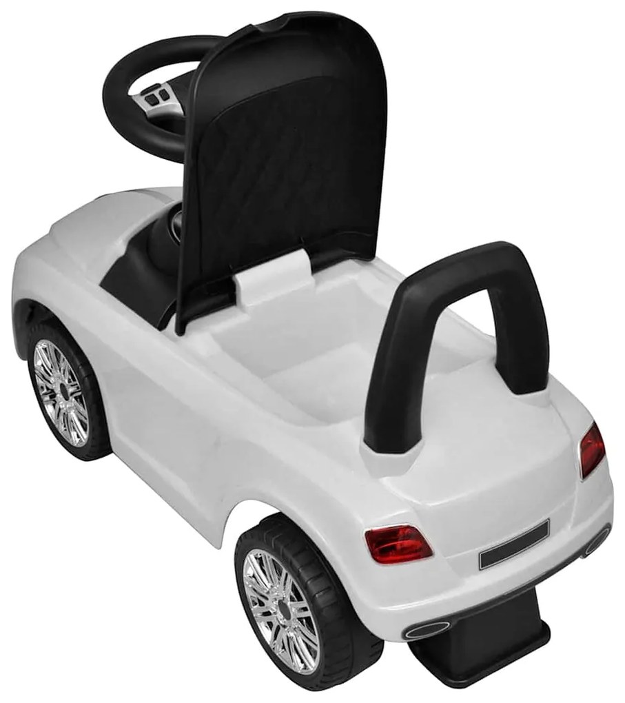 Carro para crianças a pedais branco