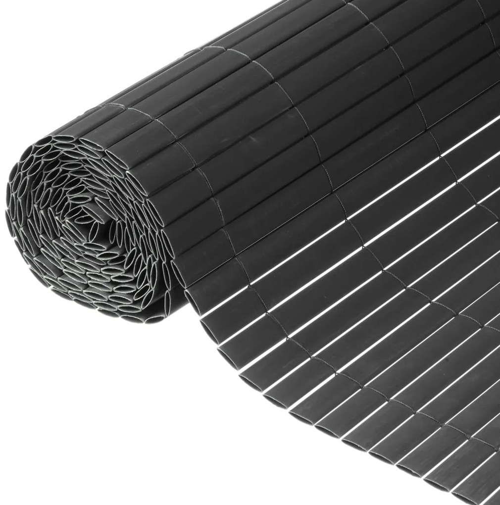428521 Nature Tela de jardim face dupla PVC 1x3 m antracite