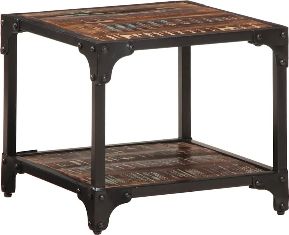 vidaXL Mesa de centro 40x40x36 cm madeira recuperada maciça