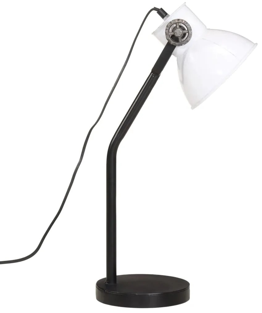 Candeeiro de secretária 25 W 17x17x60 cm E27 branco