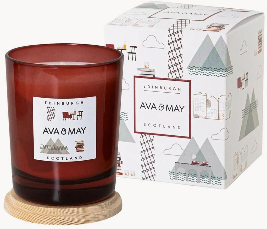 Vela perfumada Edinburgh (lavanda, pimenta preta, vetiver)