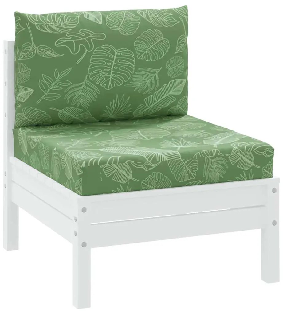 Almofadões p/ móveis paletes 2 pcs tecido oxford padrão folhas