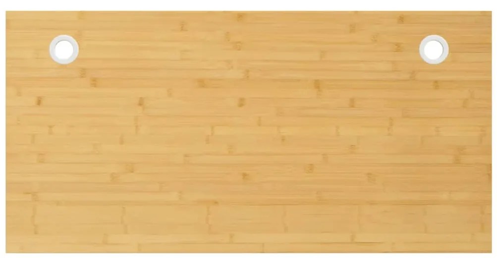 vidaXL Tampo de secretária 110x55x2,5 cm bambu