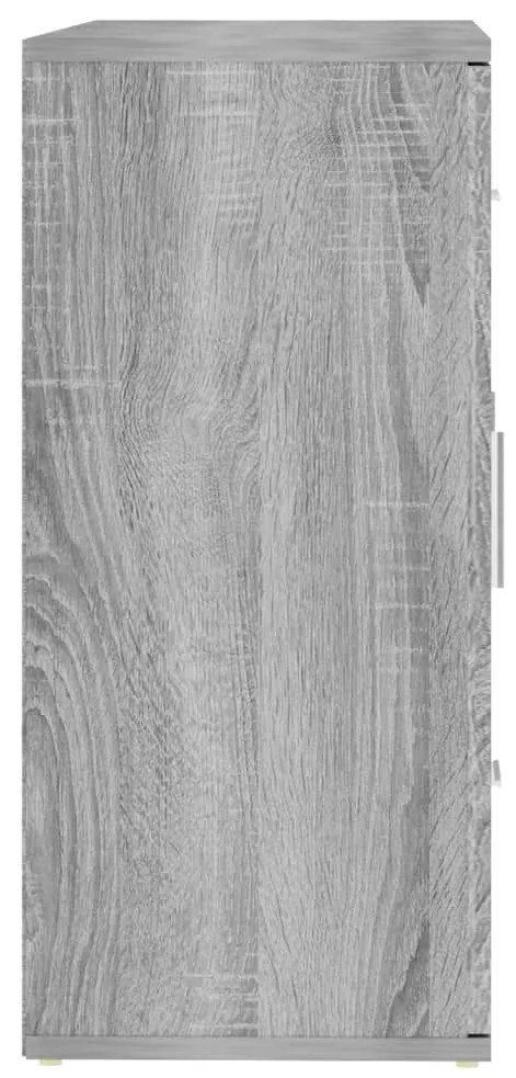 Aparador 91x29,5x65 cm derivados de madeira cinzento sonoma