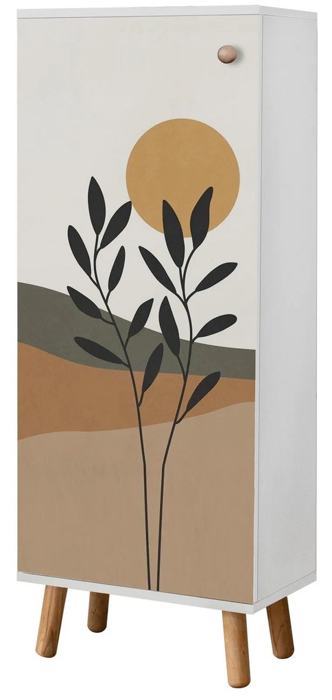 Armário de Sapatos Vegas – Branco – 50 cm x 135 cm x 38 cm