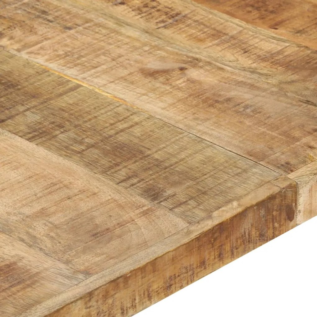 Mesa de centro 140x140x40 cm madeira de mangueira áspera