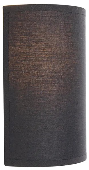 Candeeiro de parede moderno preto e dourado - Simple Drum