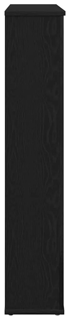 Cornija lareira 100x20x100 cm deriv. madeira carvalho preto