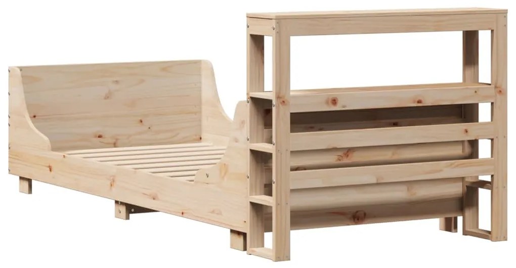 Cama sem colchão 90x190 cm madeira de pinho maciça