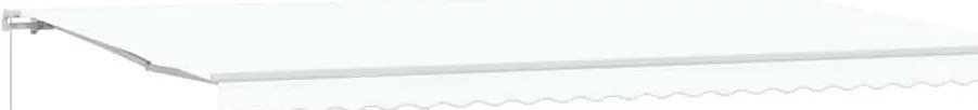 Toldo Retrátil Manual Branco 600x300 cm