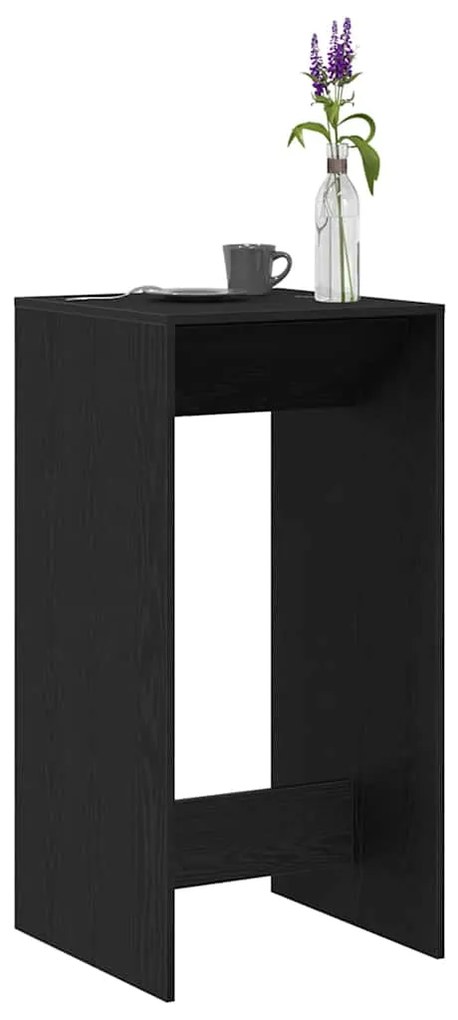 Mesa de Bar vidaXL Preto Carvalho 51x50x103,5 cm Madeira Engenharia