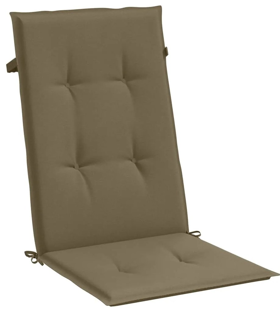 Almofadões p/ cadeiras altas 6 pcs 120x50x4 cm mesclado tecido
